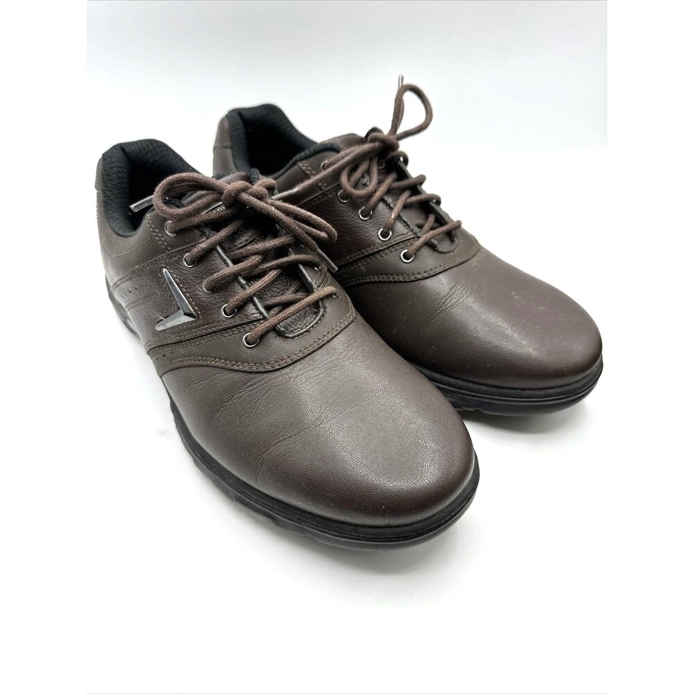 Callaway Mens Size 9.5 C-Tech Saddle Golf Shoes M152 Leather Brown
